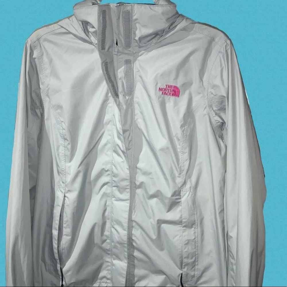 Play North faceno pink raincoat